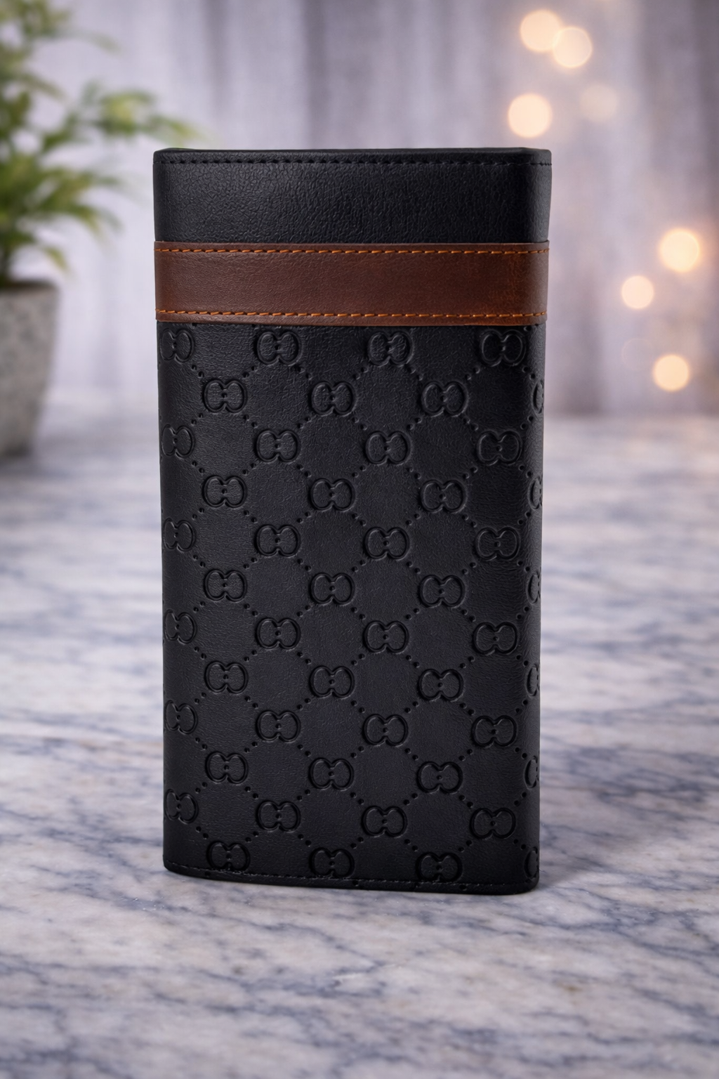 Luxury Embossed Bi-Fold Style Long Wallet