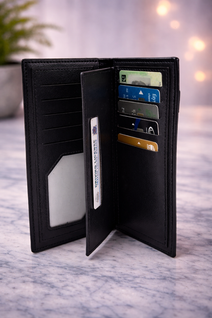 Luxury Embossed Bi-Fold Style Long Wallet