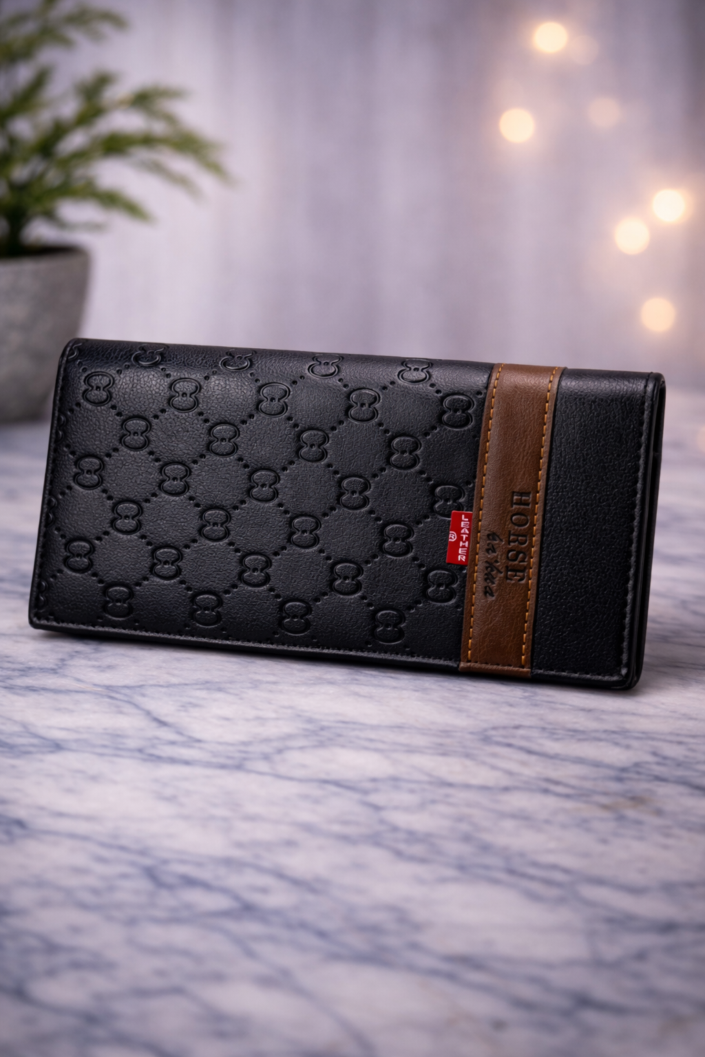 Luxury Embossed Bi-Fold Style Long Wallet