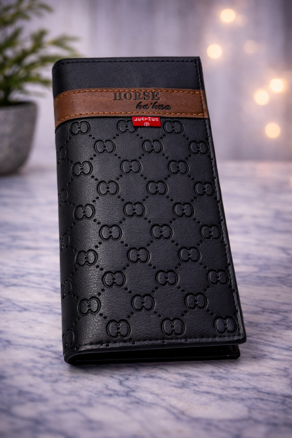 Luxury Embossed Bi-Fold Style Long Wallet