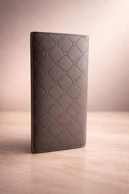 Luxury Embossed Bi-Fold Style Long Wallet