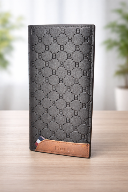 Luxury Embossed Bi-Fold Style Long Wallet