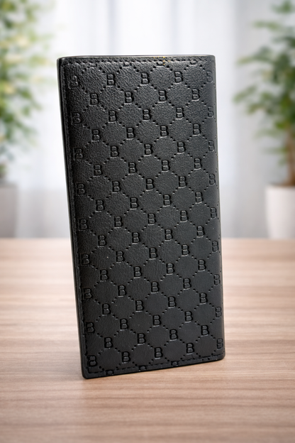 Luxury Embossed Bi-Fold Style Long Wallet