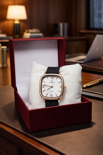 TL Tubular Premium Rose Gold Office Watch