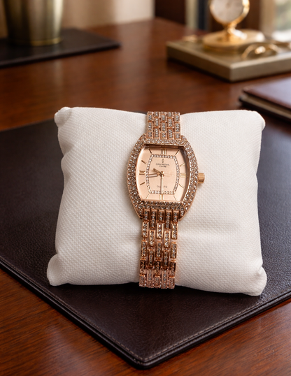 Premium Women’s Rose Gold Fashion Watch – Elegant Jewelry Style