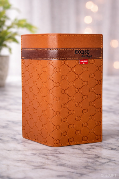 Luxury Embossed Bi-Fold Style Long Wallet