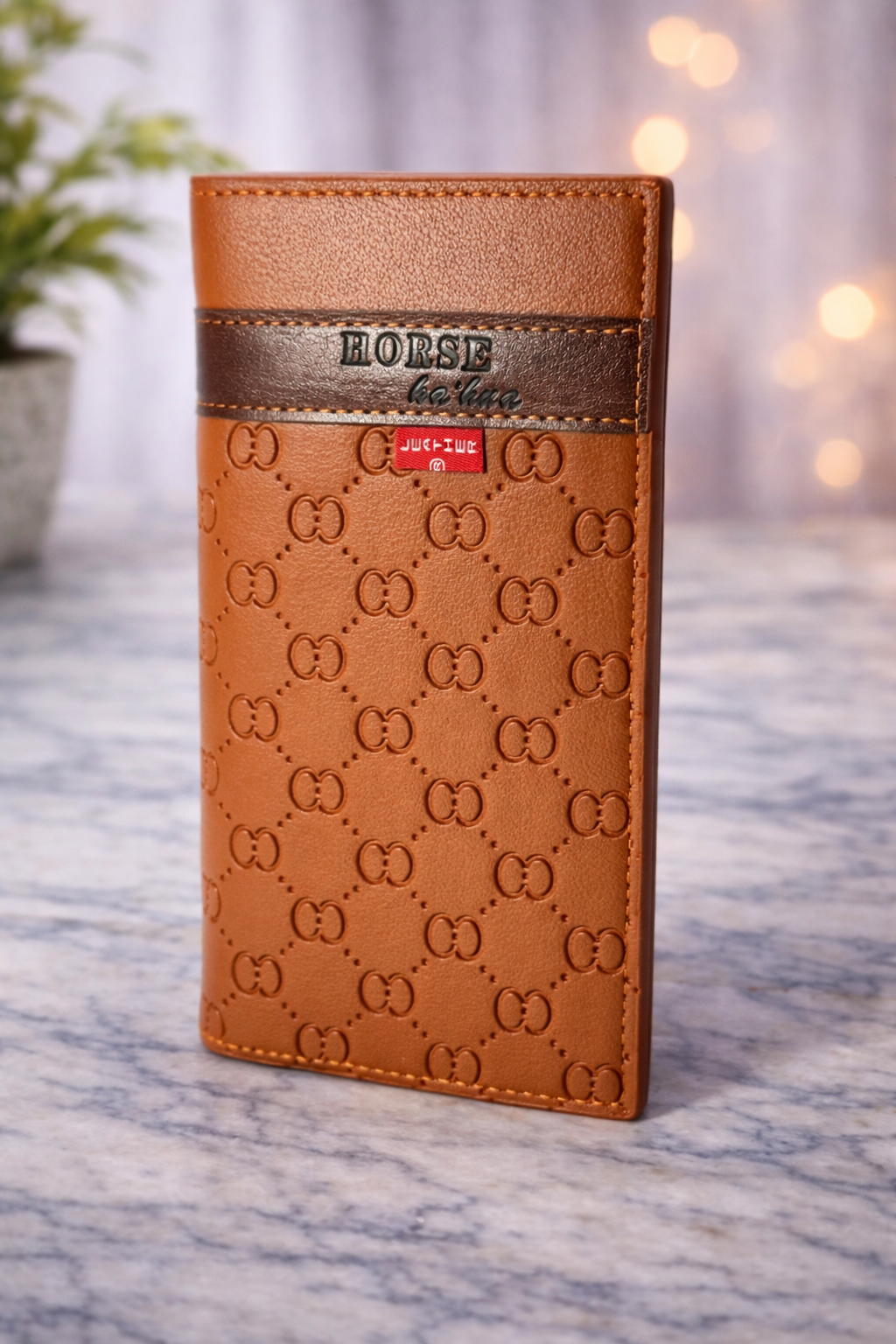 Luxury Embossed Bi-Fold Style Long Wallet
