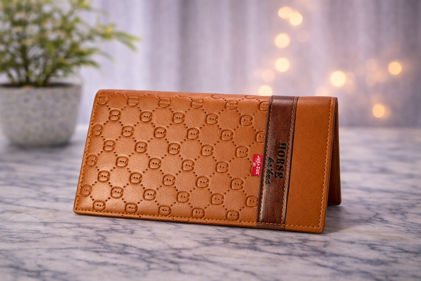 Luxury Embossed Bi-Fold Style Long Wallet
