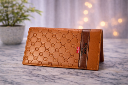 Luxury Embossed Bi-Fold Style Long Wallet