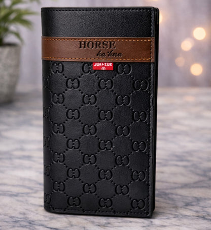 Luxury Embossed Bi-Fold Style Long Wallet
