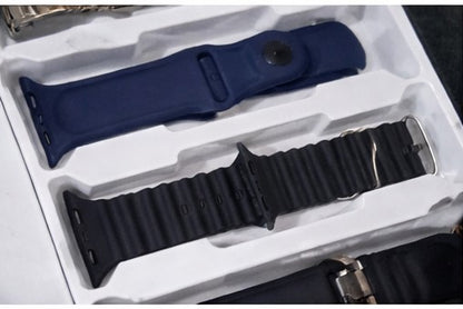 Ultra Smart Watch Complete Set – Premium Gift Box with 7 Interchangeable Straps with Airbuds pro 2